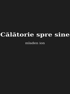 cover image of CALATORIE SPRE SINE